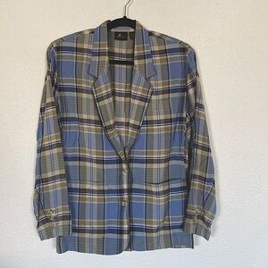 90s‎ LizSport plaid blazer